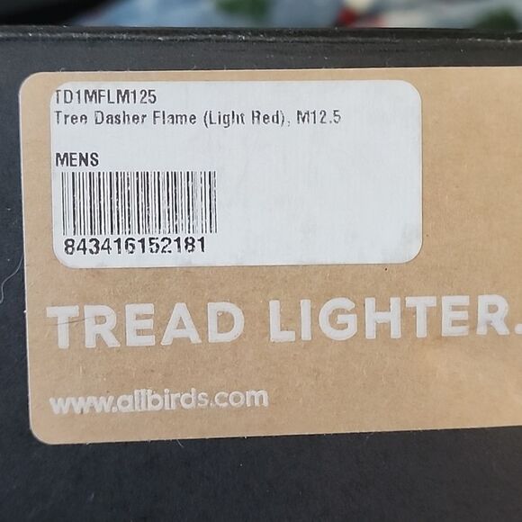 Men's Tree 🌳 Dasher light red (flame) size 12 - Picture 6 of 6